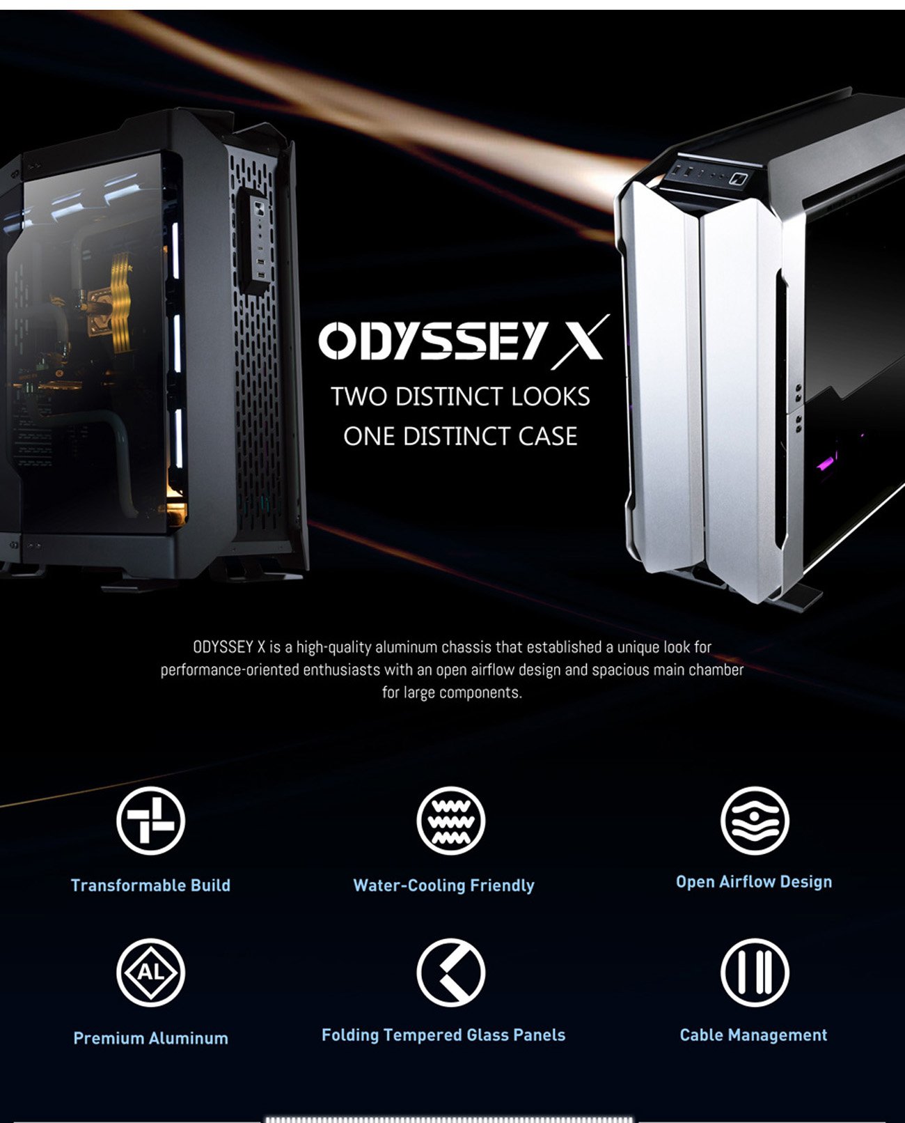 LIAN LI Odyssey X Silver Tempered Glass on the Left and Right